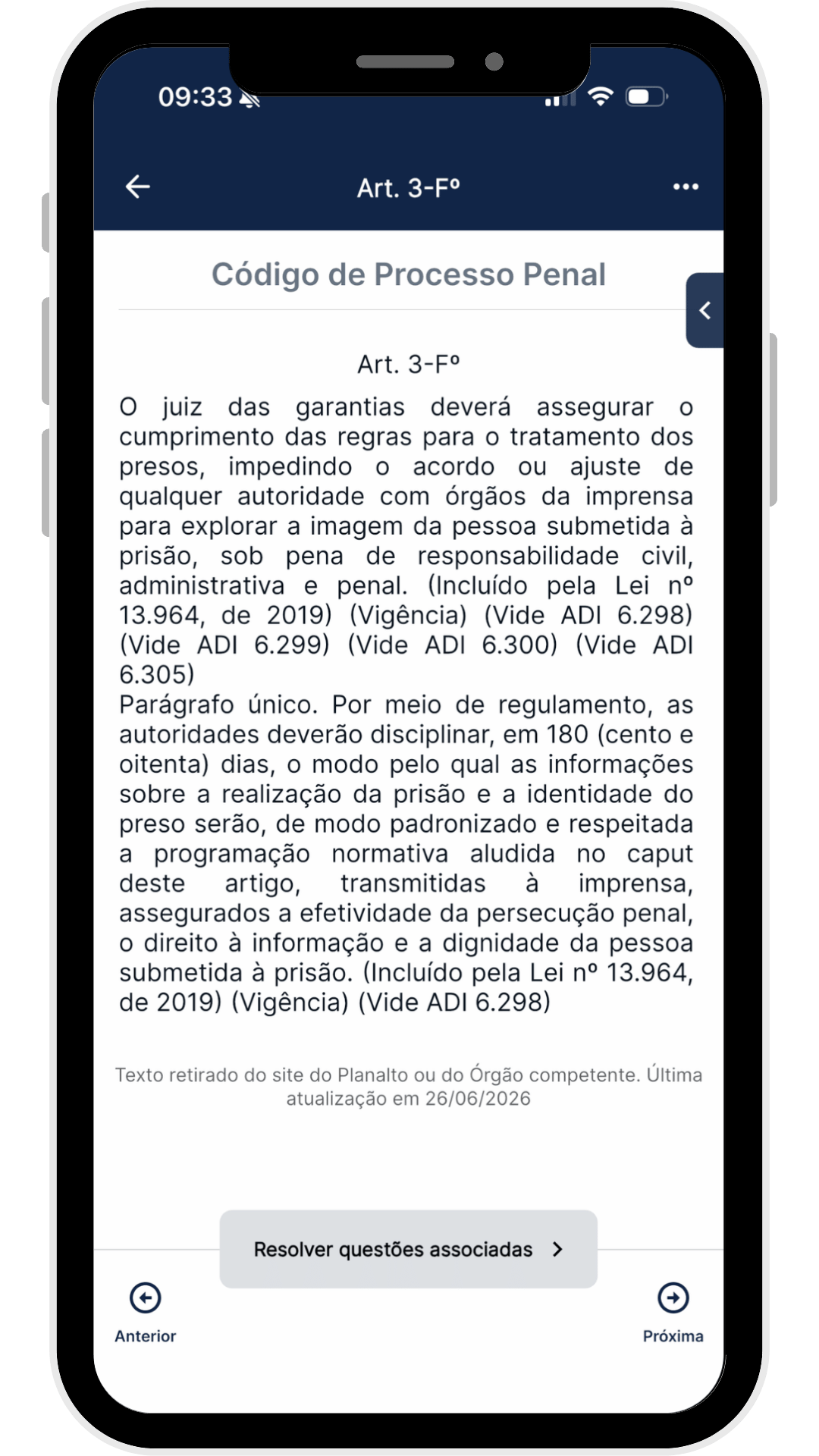 Vade Mecum completo e atualizado, com o Código de Processo Penal
